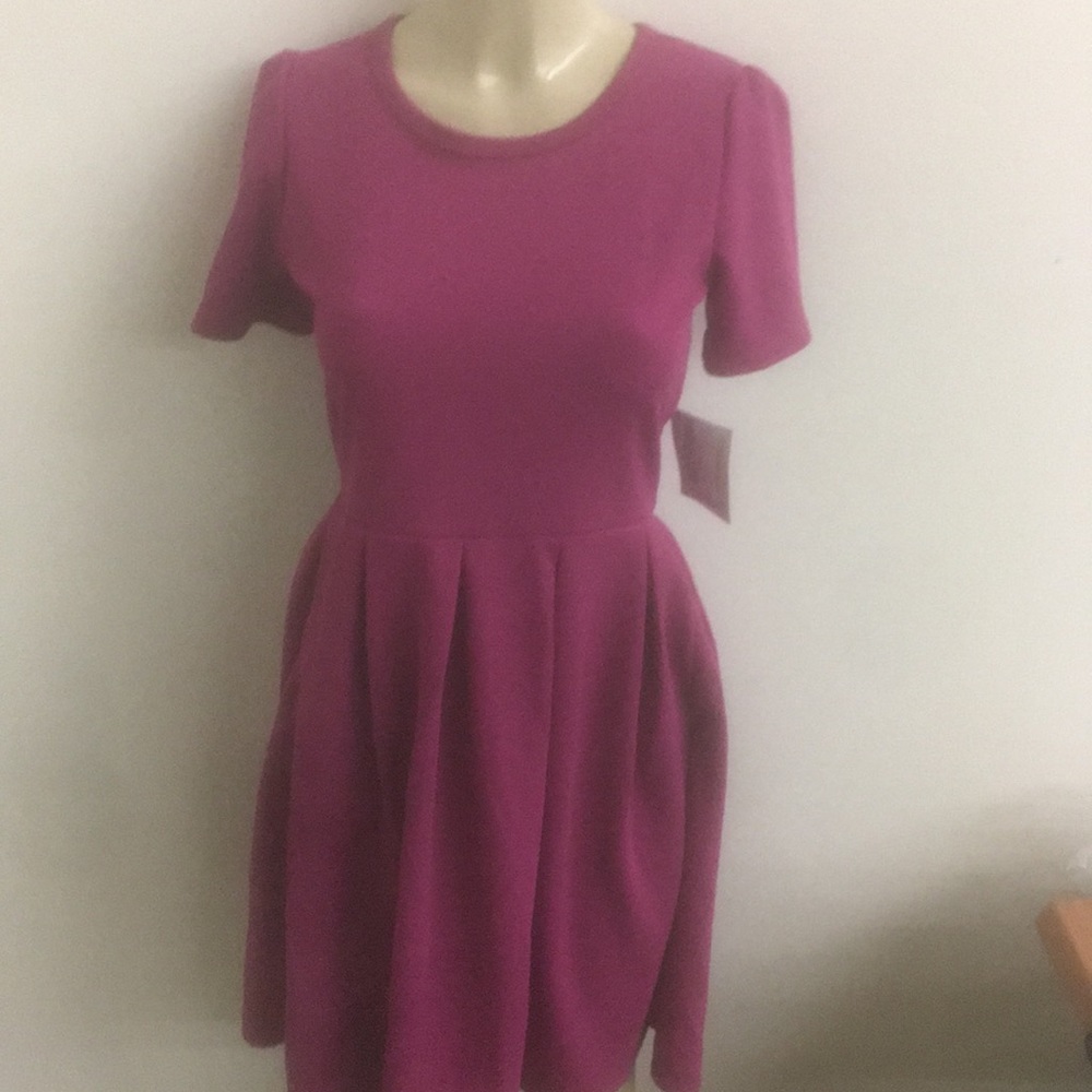 Lularoe hot pink dress Amalia new - Picture 3 of 3